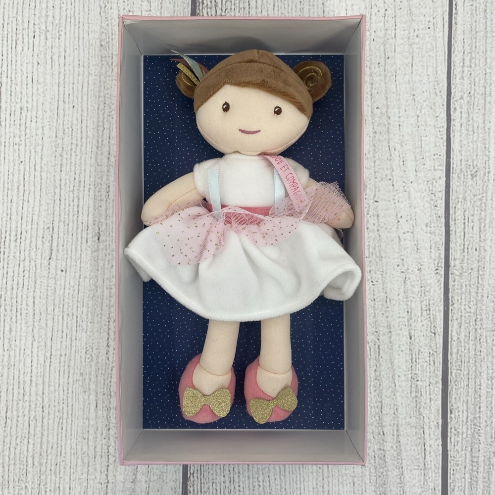JoLiJou Paris Doll White Pink Demoiselle Princess Ombelline Doudou et Compagnie